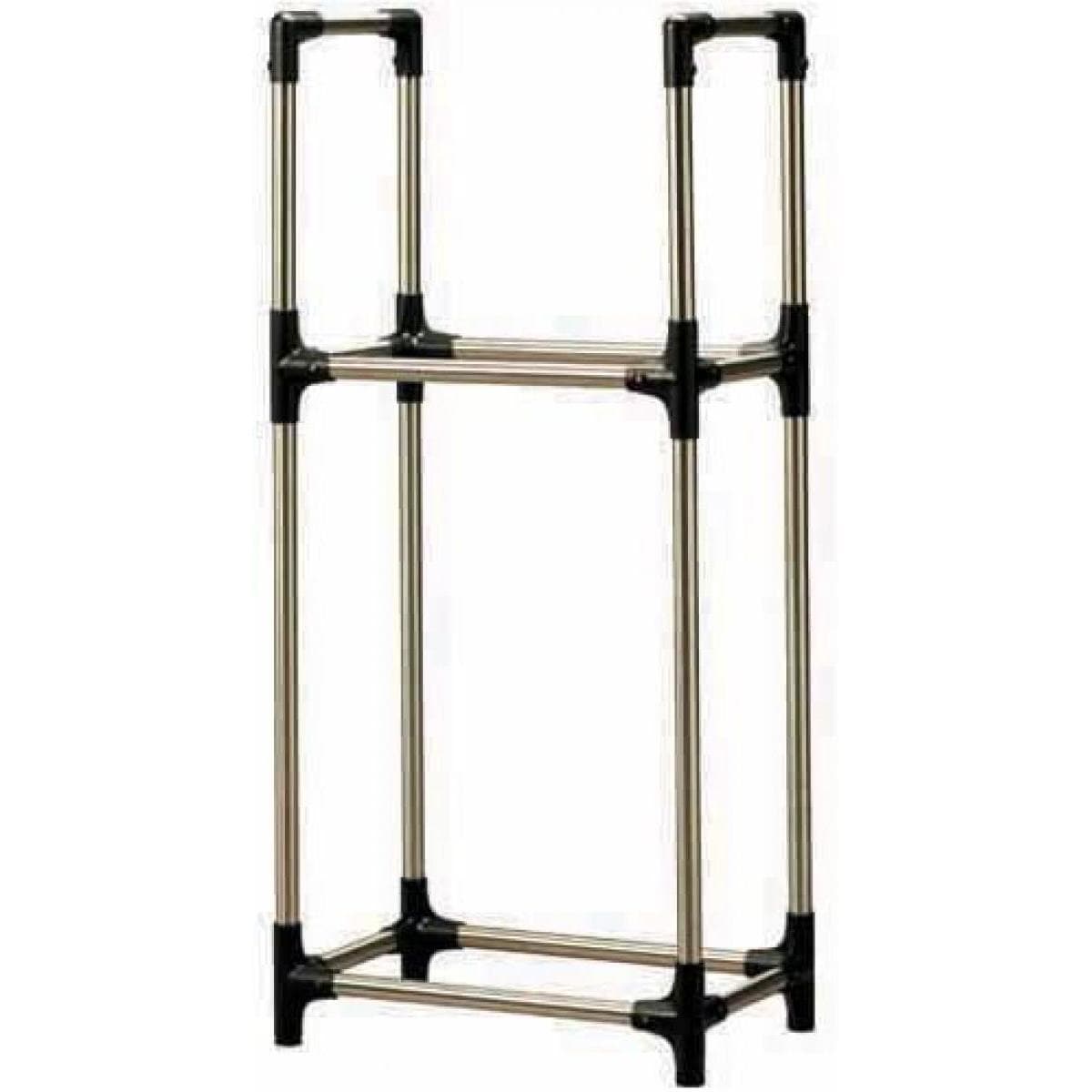 アイリスオーヤマ ステンレスタイヤラック KSL-590 ブラック　耐荷重120kg サビにくい 普通自動車用タイヤ4本【お客様組立】