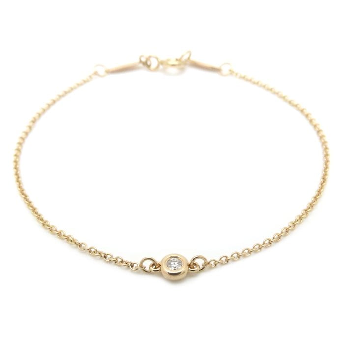 バイザヤード ブレスレット 1Pダイヤモンド エルサペレッティ K18PG ピンクゴールド レディース/294985【中古】