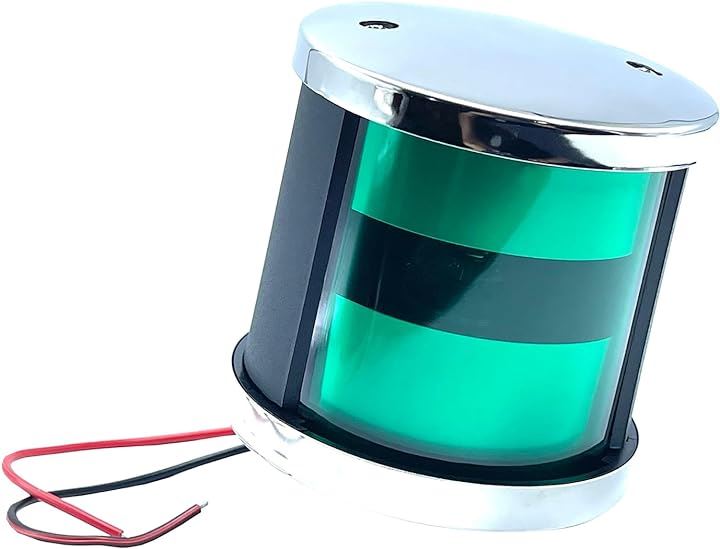 LED 汎用 航海灯 白灯 アンカー ライト 停泊灯 舷灯 12V 24V ボート ヨット 船 漁船 小型 ナビゲーション 右舷灯 緑( 右舷(緑)) 5,611円