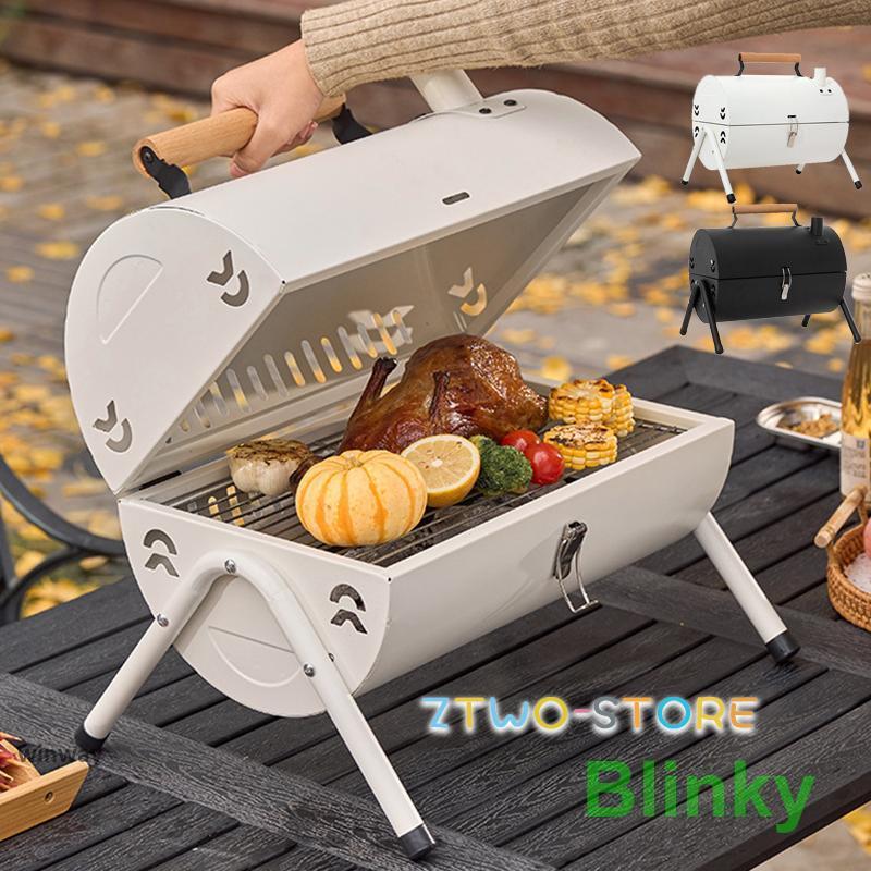 バーベキュー バーベキューグリル 卓上 ドラム缶 BBQ BBQグリル キャンプ キャンプ用品　小型 蓋付き