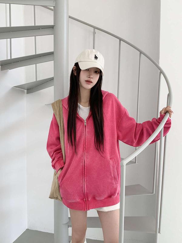 ピグメントフードジップアップ（spy072）