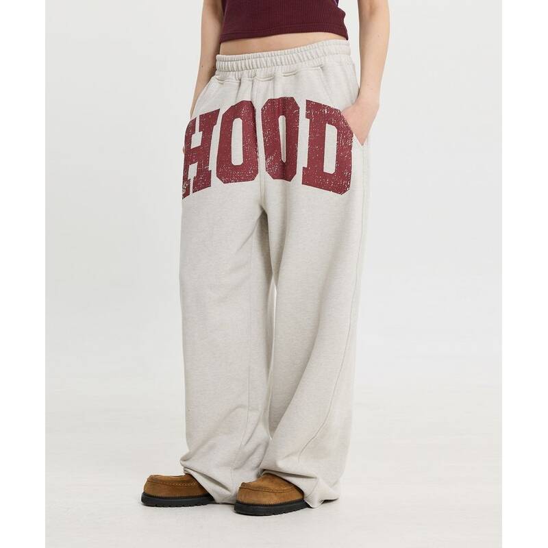 HOODHOOD HOOD カットオフスウェットパンツ オートミール HDBF02PT05OM 411104
