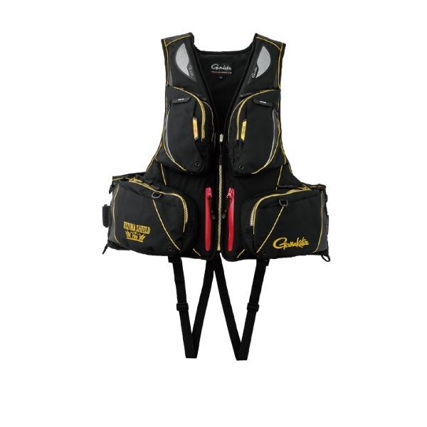 がまかつ ライフジャケット GM2183 アルテマシールドプロ フローティングベスト ブラック/ゴールド M