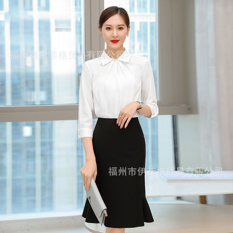 プロフェッショナルスーツレディース24年夏白シャツファッション気質面接フォーマルドレス女神風ホワイトカラー通勤作業服 4,693円