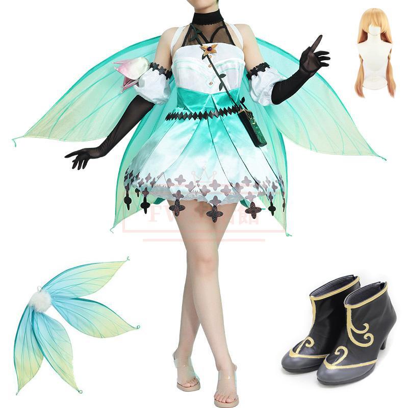 短纳期激.安!価!バーチャルYouTuber　Vtuber　ぽむ れいんぱふ Pomu Rainpuff コスプレ衣装 ウィッグ 靴 演出服 cosplay 変装 仮装 撮影 祭り