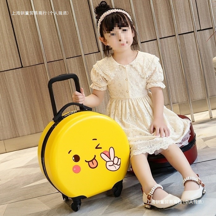 子供用スーツケース 小型 18 インチ 男女兼用 ベビー 漫画 旅行 スーツケース ユニバーサル ホイール 搭乗 トロリー ケース ロゴ