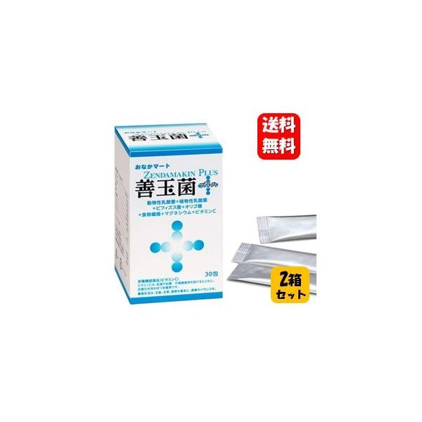 【送料無料】善玉菌プラス 1ヶ月分 30包入２箱セット 美味しい腸活生活にオススメの生きている乳酸菌サプリメント 美味しい 粒子タイプ ヨーグルト味 サプリ