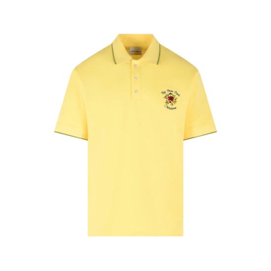 DROLE DE MONSIEUR Men Polo Shirts J PL161 CO264 LIYEL YELLOW