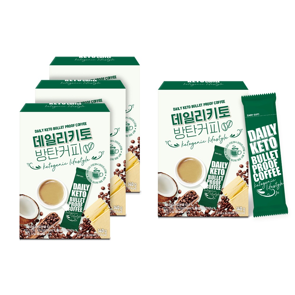DAILYKETO 防弾コーヒー3+1ボックス（56砲）