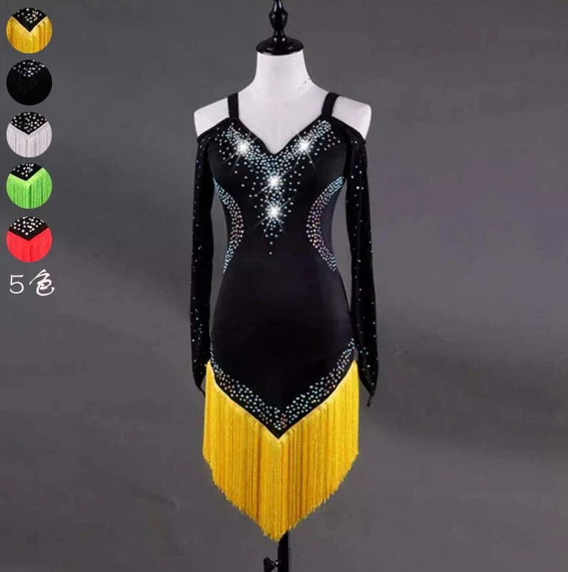 【本日限定 2026新作】売れ筋商品ラテンドレス サンバ衣装 おしゃれ ラテンダンスドレス ラテン ルンバ 社交ダンス衣装 タンゴ チャチャ 競技用 ワンピース 社交ダンスドレス レディース レッスン