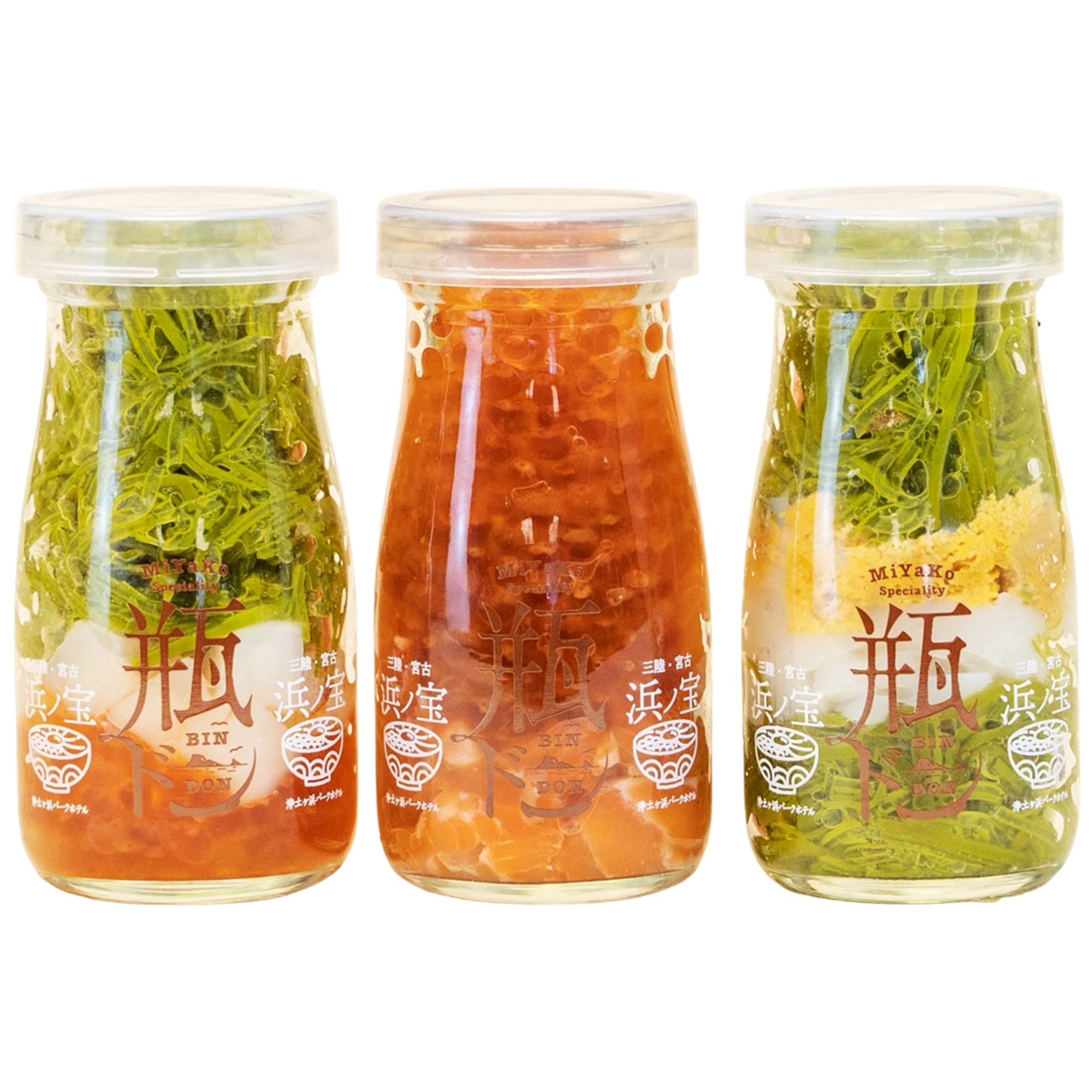 浄土ヶ浜パークホテル 瓶ドン 海鮮ミルフィーユ 紅葉漬 焼きウニミルフィーユ 3本 セット (80g×3) 浜ノ宝 海鮮丼 ギフト お取り寄せ イクラ メカブ 瓶どん 瓶丼 三陸 岩手 宮古 海鮮 瓶 5,681円