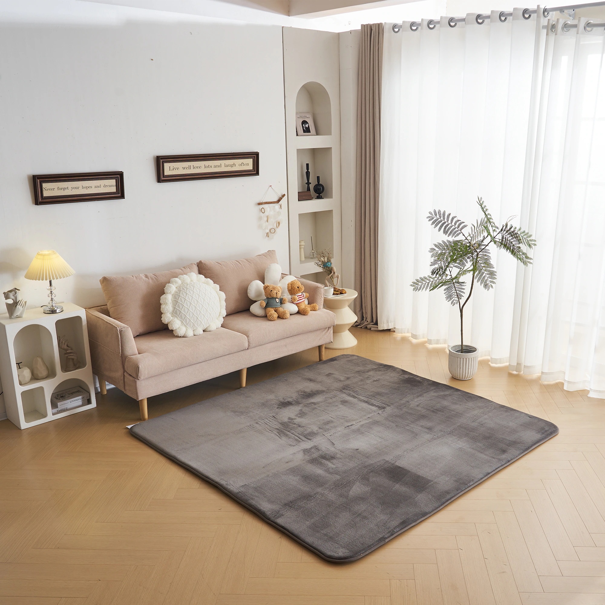 【国内即日発送】ラグ 低反発 はっ水 ラグマット 極厚20mm 抗菌防臭 200×250cm カーペット 厚手 滑り止め 洗える 床暖房 ホットカーペット おしゃれ 防カビ 防ダニ オールシーズン 7,695円