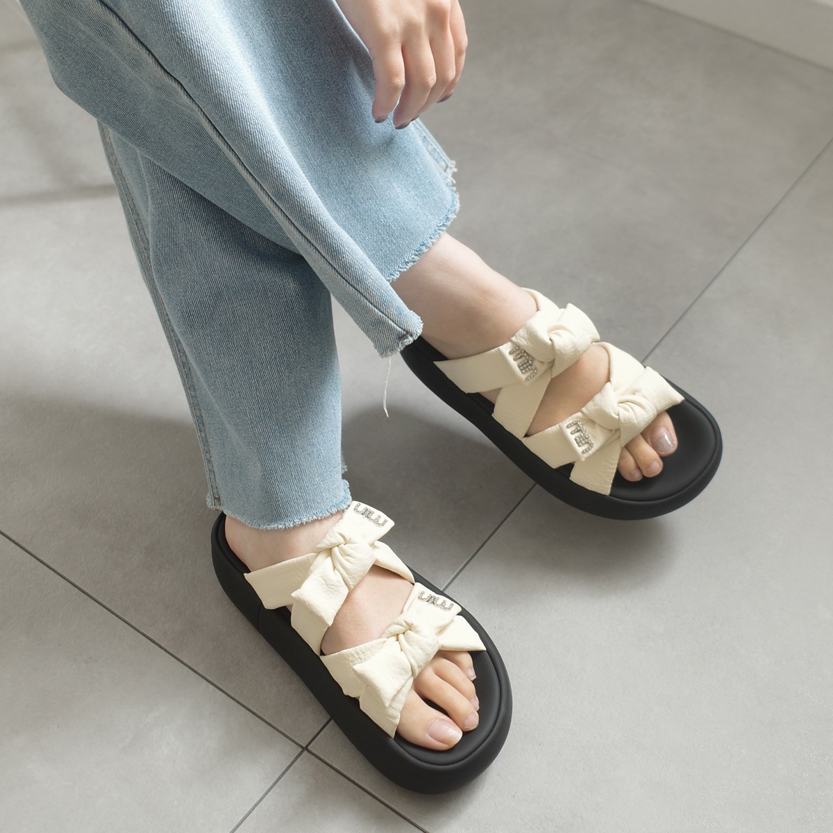 厚底サンダル レディース