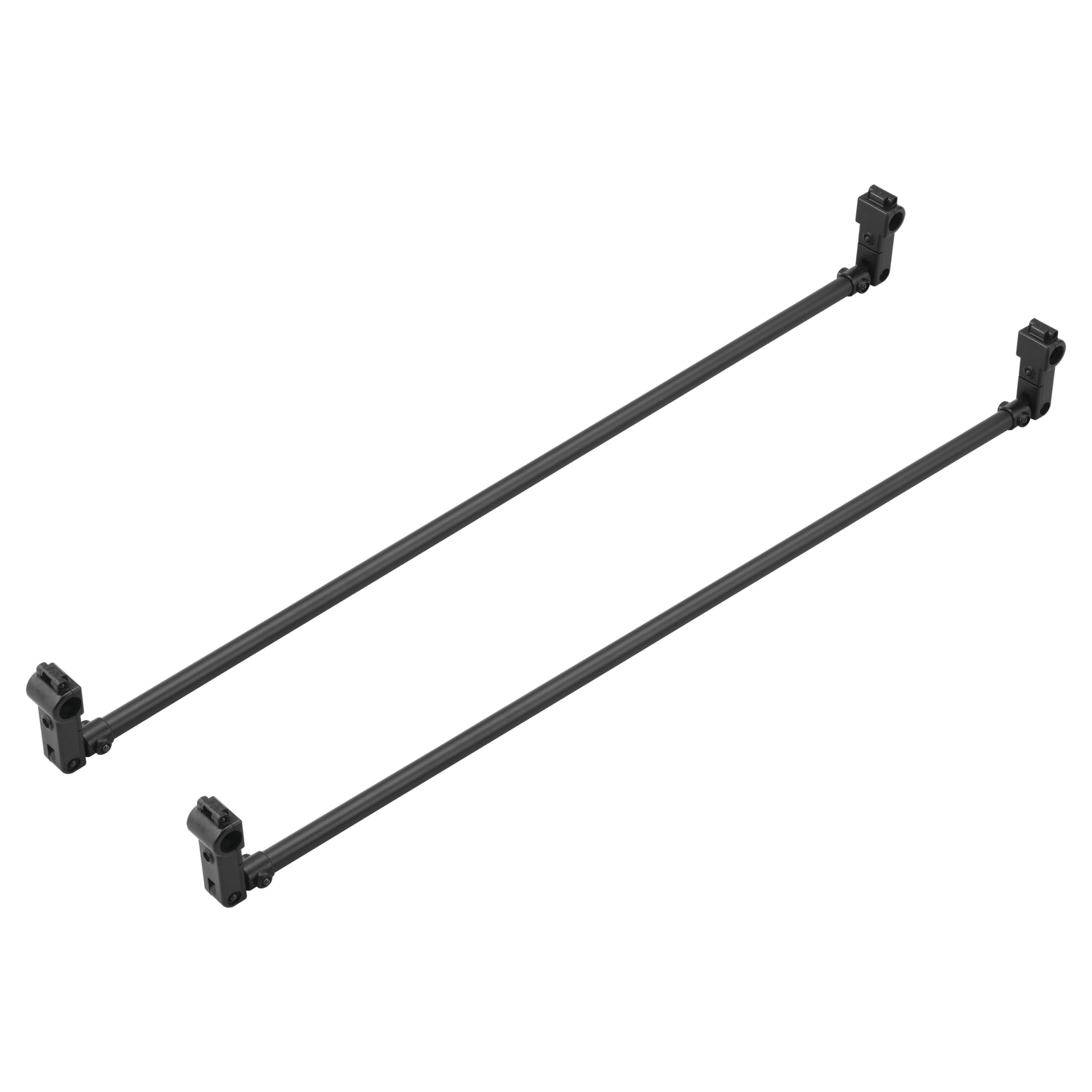 カーメイト(CARMATE) クロスライド 車内収納 ハンガーバー ブラック ハイエース 200系 キャラバン E26 用 2本セット NS105BK