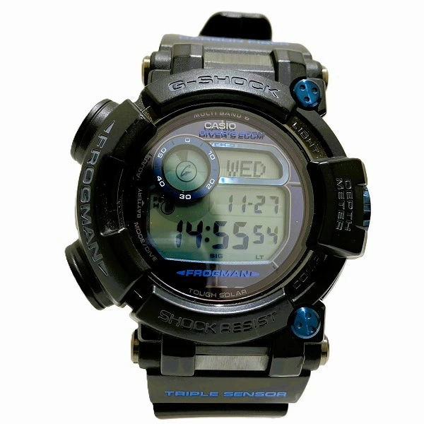 カシオ G-SHOCK GWF-D1000B-1JF 電波ソーラー フロッグマン 腕時計 【中古】