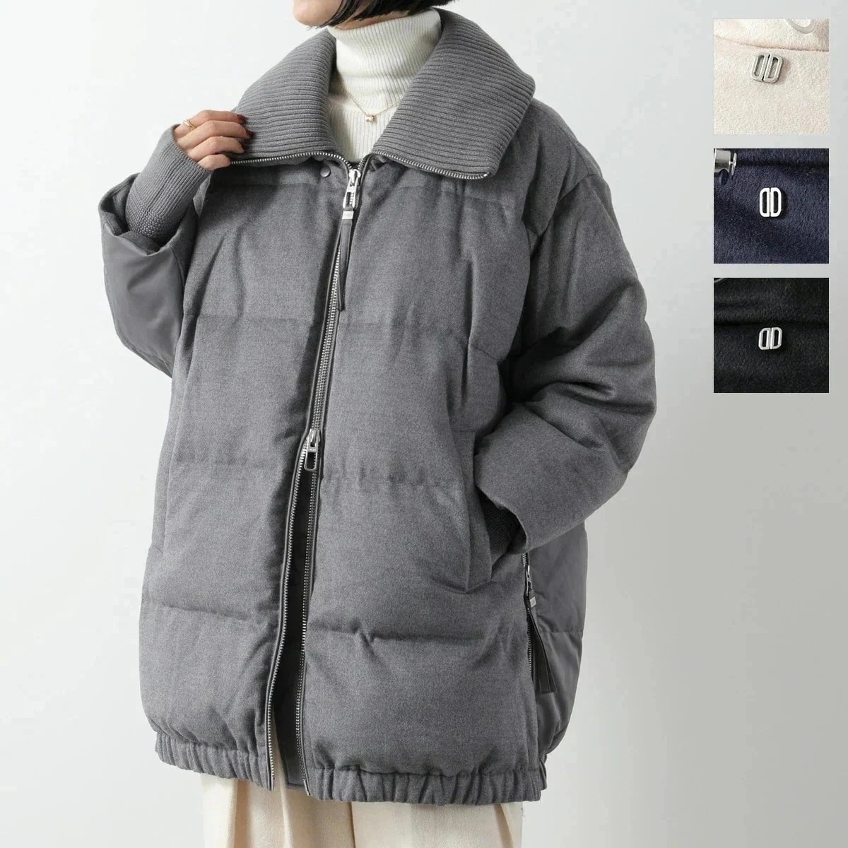 DUNO デュノ ダウンジャケット BLANCA ブランカ PRATO/MEST レディース ハイネック スタンドカラー ミドル丈 カラー4色 【ts】