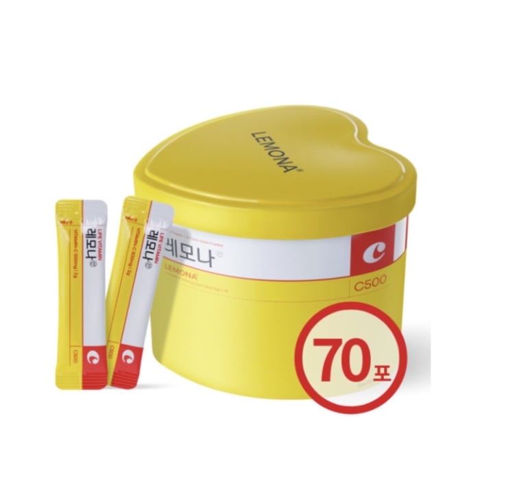 [ 1 + 1 ] BEST レモナ ビタミン ハート缶 70包 + 70包 ( 2BOX )