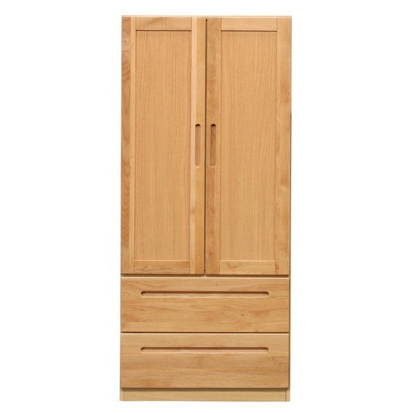 服吊り(ワードローブ/衣類収納) 木製 幅80cm奥行57cm 引き出し収納付き 日本製 ナチュラル HUMMINGハミング 完成品 38,512円