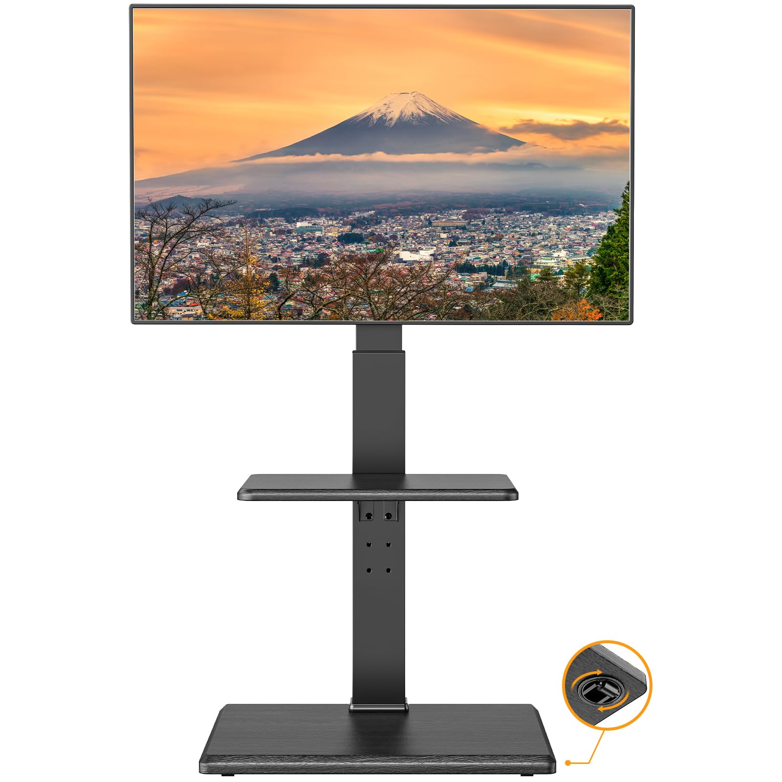 テレビスタンド 30~60インチ対応 隠しキャスター付き テレビ台 壁寄せ ハイタイプ tvスタンド 移動式 自立式 tv stand 耐荷重40kg VESA75x75mm~VE 50116