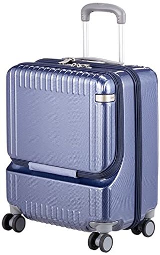 [エース トーキョー] スーツケース キャリーケース キャリーバッグ 機内持ち込み Sサイズ 1泊2日 2泊3日 37L フロントオープン キャスターストッパー 双輪キャスター 3.2KG パリセイド