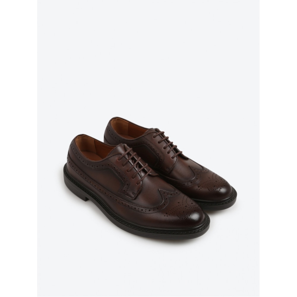 SHOOPEN [スタンダード] メンズ 牛革 カジュアル ウィングチップ HPMR7EA905