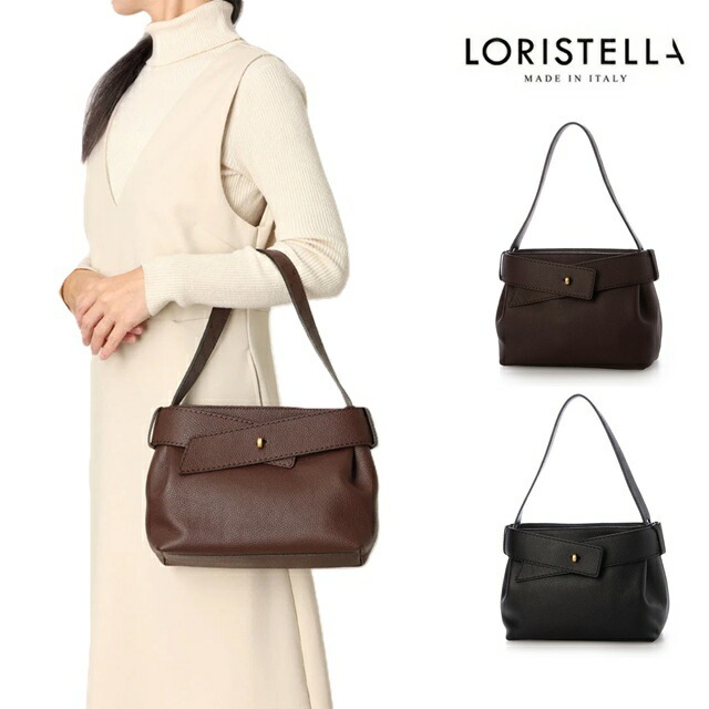 ロリステッラ loristella バッグ レザー ショルダー 2WAY LORISTELLA BETH 3040 ハンドバッグ 横長 ストラップ お洒落 人気 インスタグラム ショルダーバッグ レ
