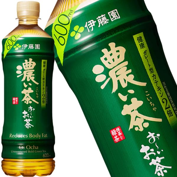 伊藤園 お～いお茶 濃い茶 600mlペットボトル×24本入×(2ケース)