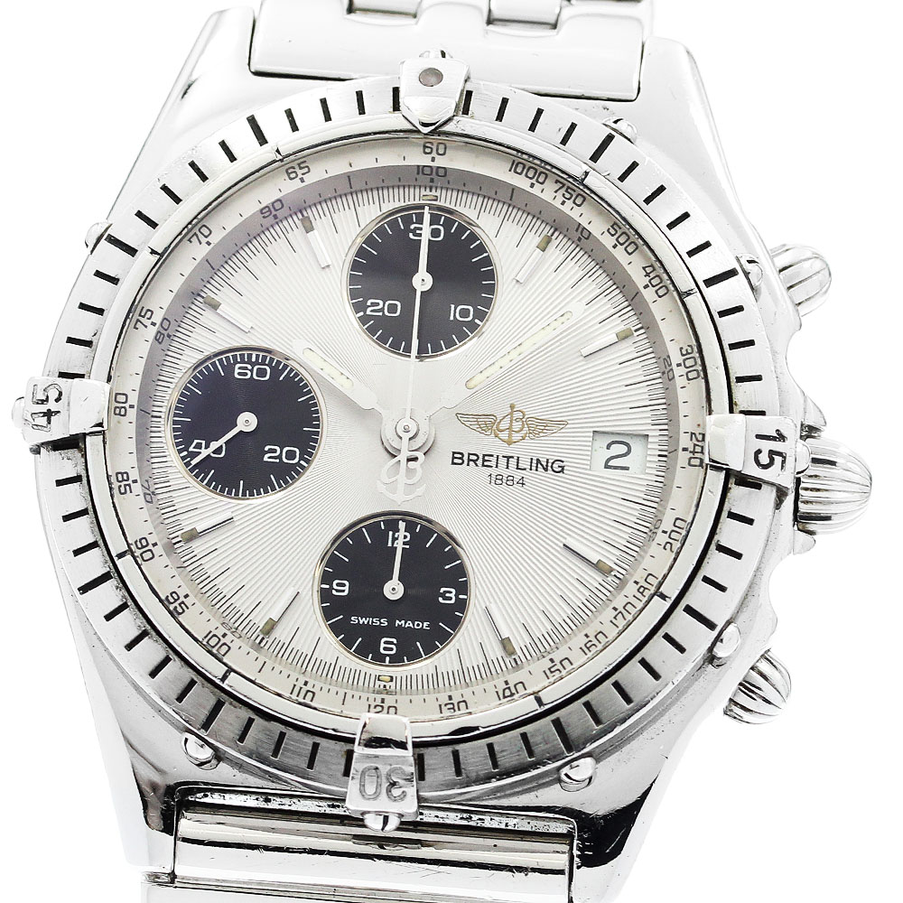 訳あり ブライトリング BREITLING A13047 クロノマット デイト 自動巻き メンズ 保証書付き_916009【中古】