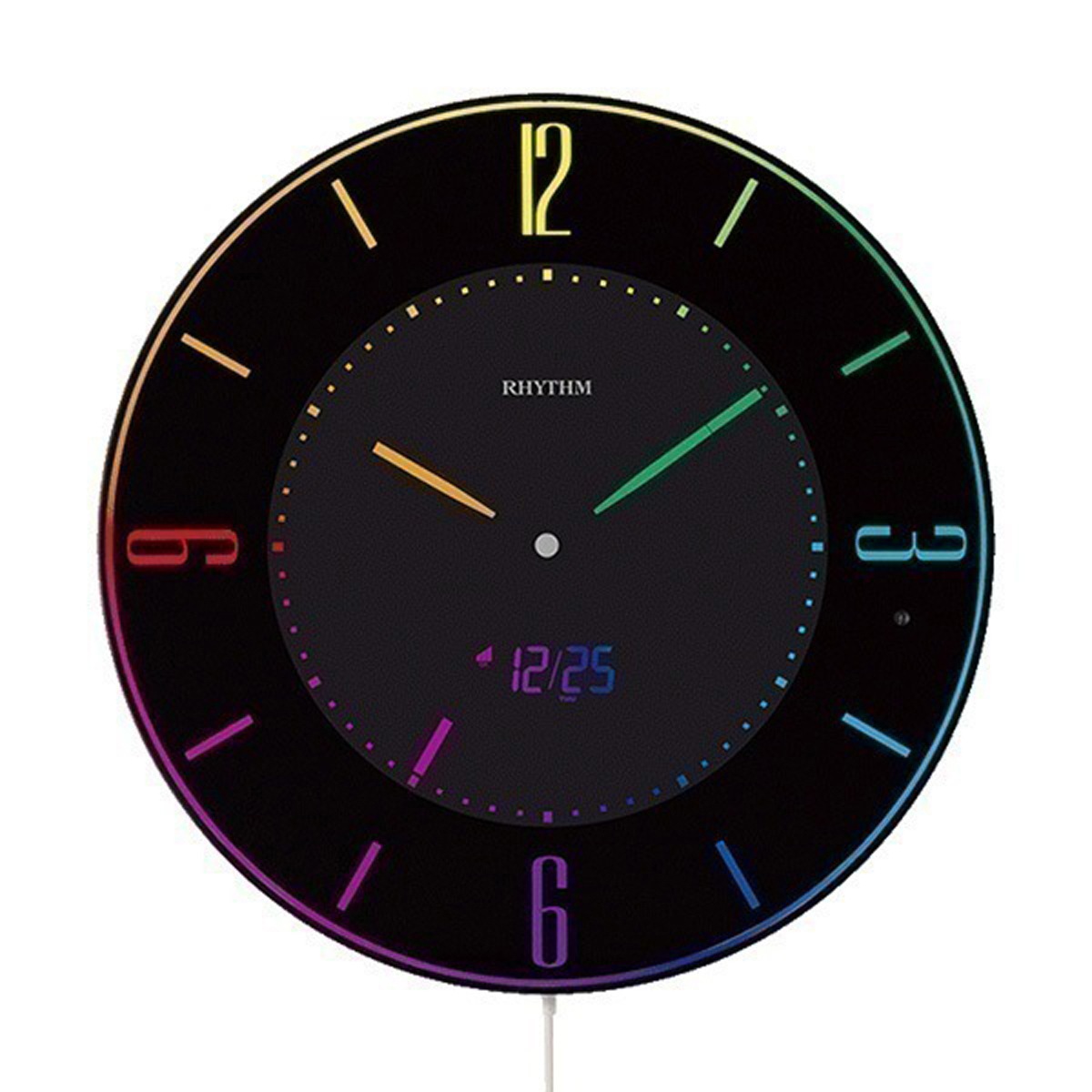 掛け時計 デジタル時計 カラーグラデーション 明るさ2段階調整
