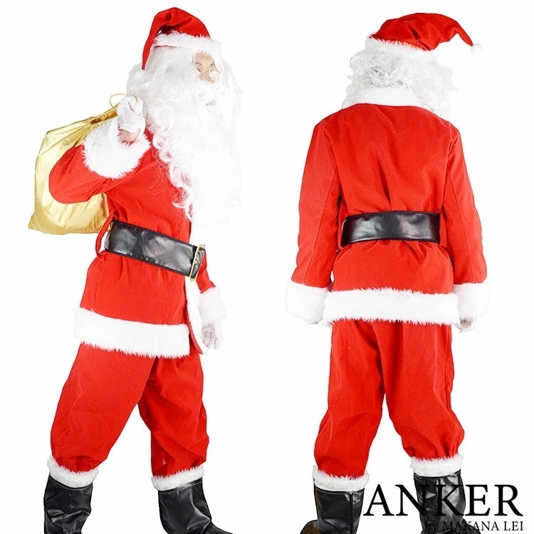 【新作】サンタ コスプレ 本格 衣装 10点セット サンタコス サンタクロース 仮装 コスチューム
