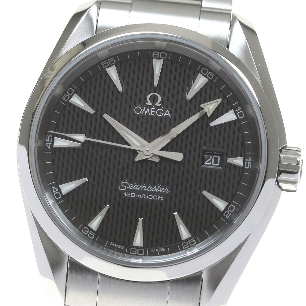 オメガ OMEGA 231.10.39.61.06.001 シーマスター アクアテラ デイト クォーツ メンズ 良品 保証書付き_863861【中古】