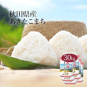 米 秋田県産 あきたこまち 30kg 5kg 6セット 令和6年産 お米 こめ 30キロ 安い おこめ 白米 国産 食品 ギフト 引っ越し 挨拶 内祝い お歳暮 送料無料 おくさま印 新米