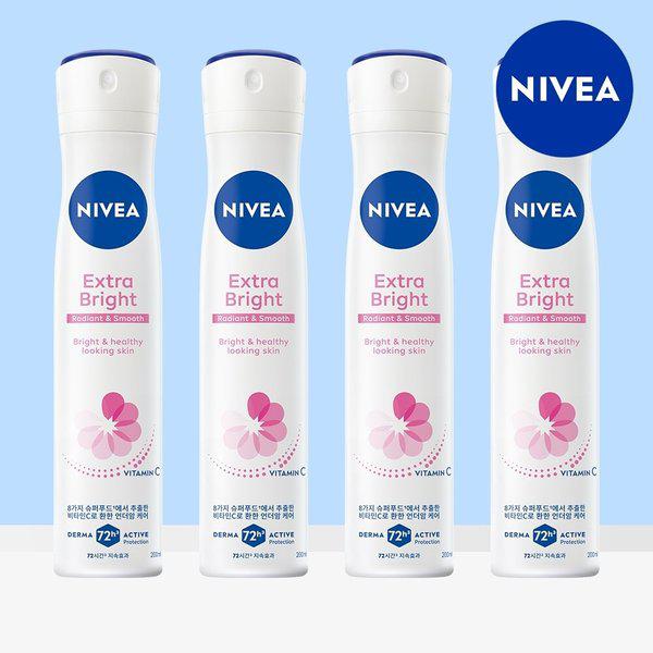 デオドラントスプレー エクストラブライト 200ml 4個