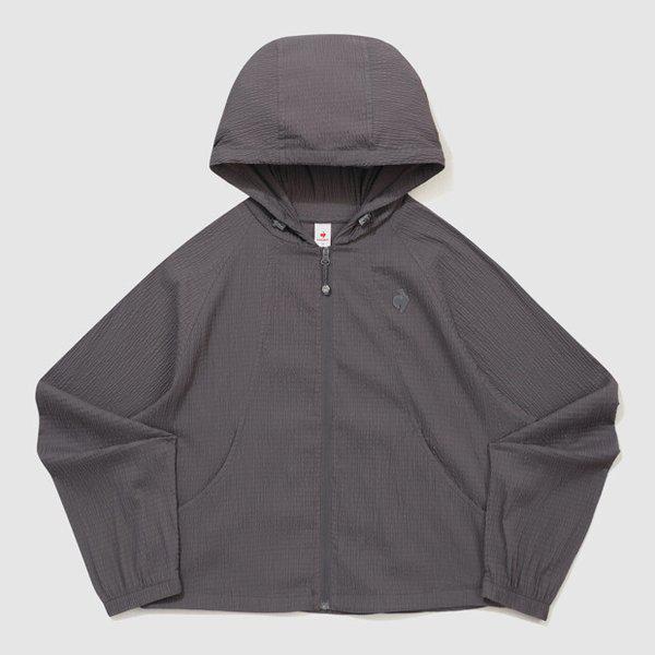 女性プチプリーゼルーズフィット軽量ウーブンジャケット（QR222OJK51_PGR）