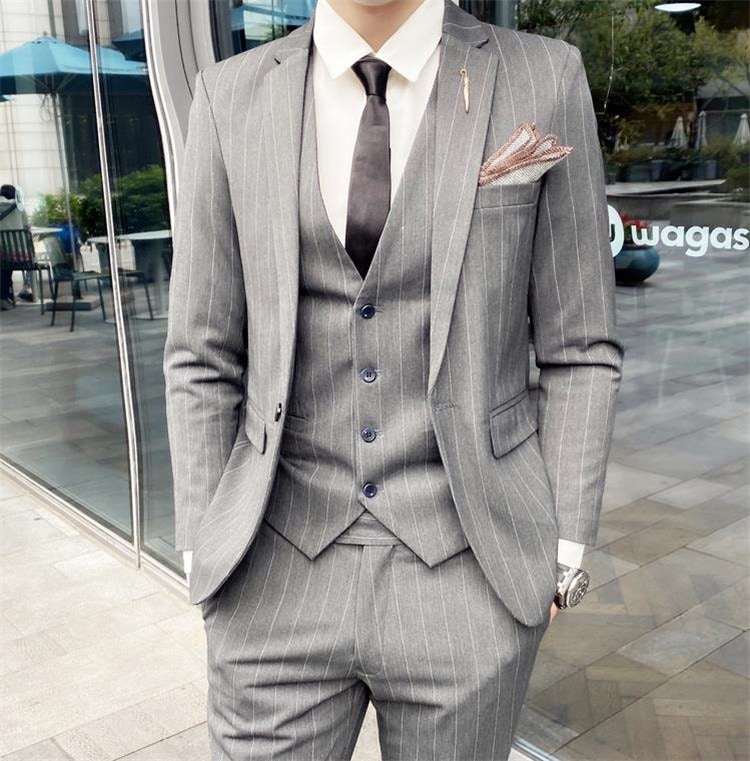 秋SALE スーツ メンズ 3点セット スリム ビジネス カジュアル フォーマルウェア 結婚 コート