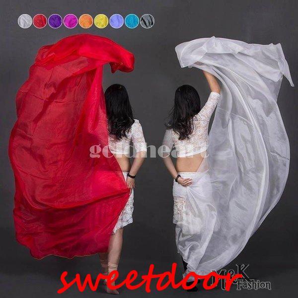 シルクベール ベリーダンス ベール シルク ステージグッズ ステージアイテム アクセサリー 18colors