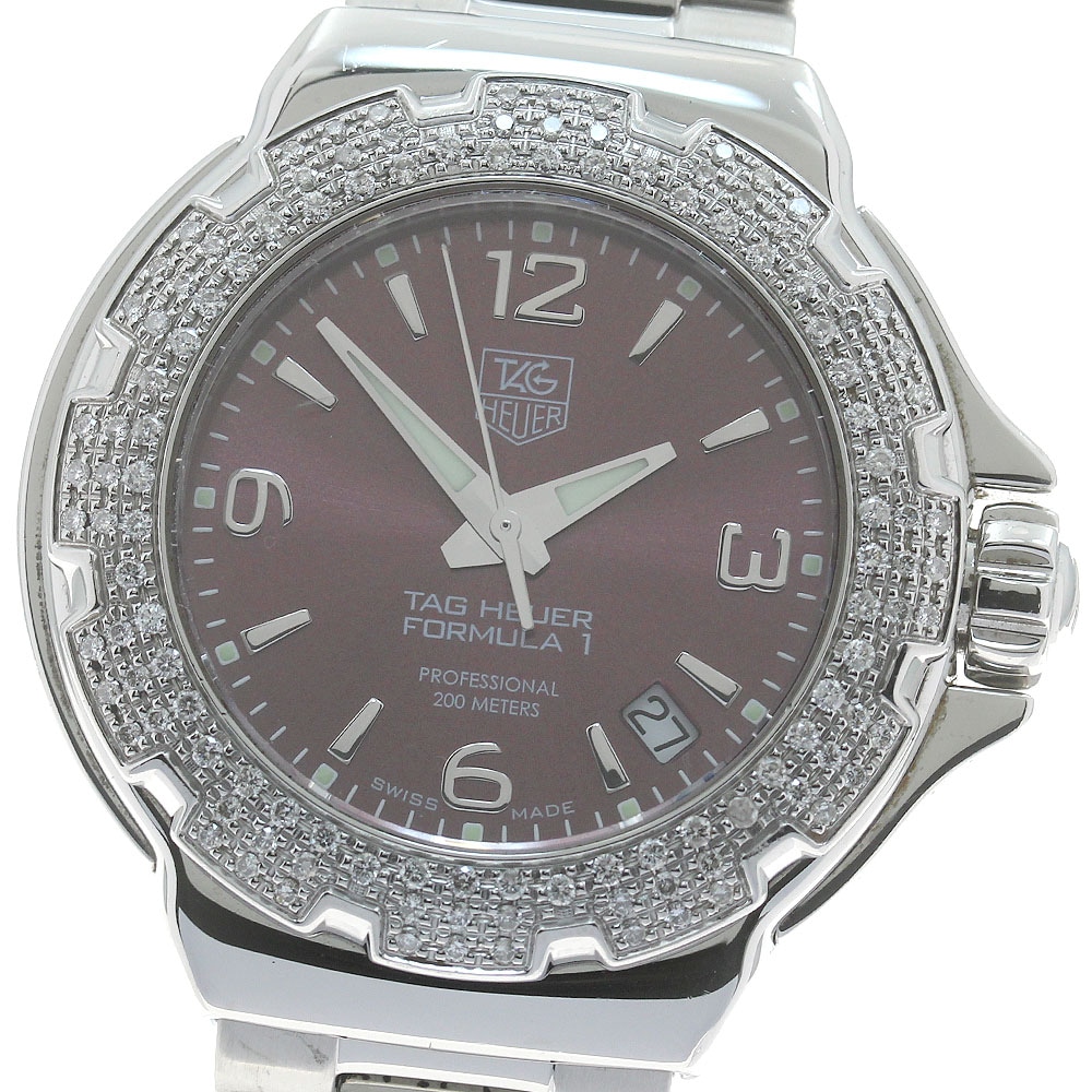 タグホイヤー TAG HEUER WAC1219-0 フォーミュラ1 デイト ダイヤベゼル クォーツ レディース _870780【中古】