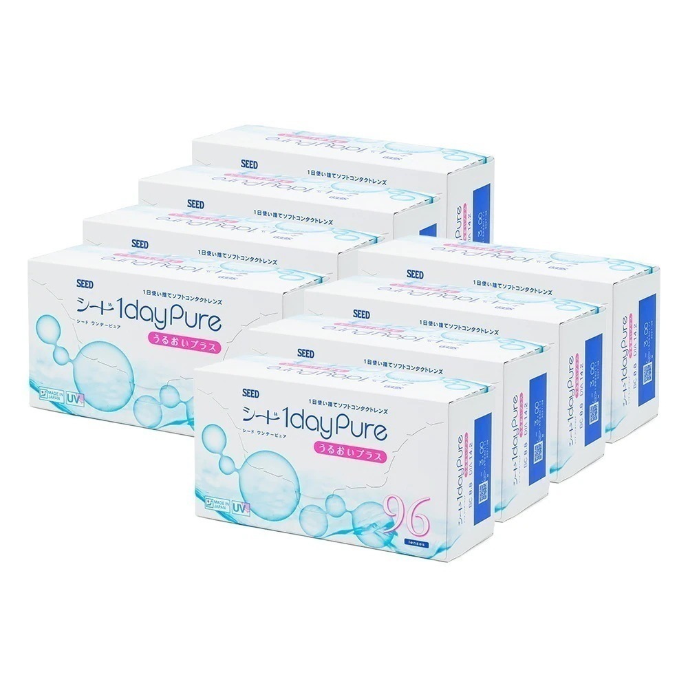 ワンデーピュア うるおいプラス 96枚入り 8箱