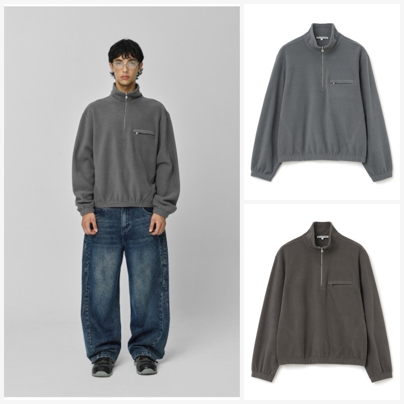 【MILLO ARCHIVE】25FW INCLINE LIGHT FLEECE HALF ZIP-UP : 2COLORS