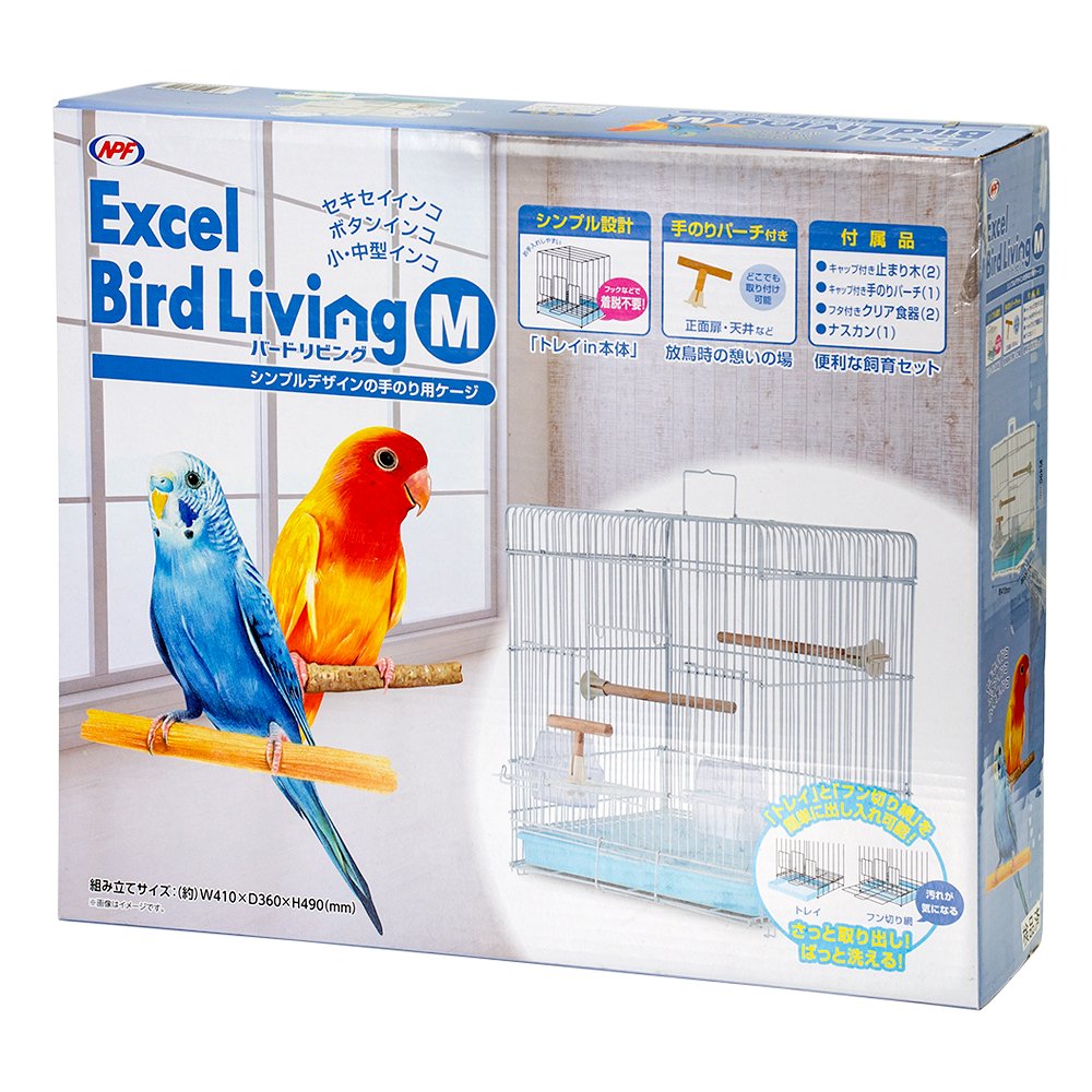 鳥籠　ＮＰＦ　エクセル　バードリビング　Ｍ（４１X３６X４９ｃｍ）　ＣＲＣ55―15―10―15―00