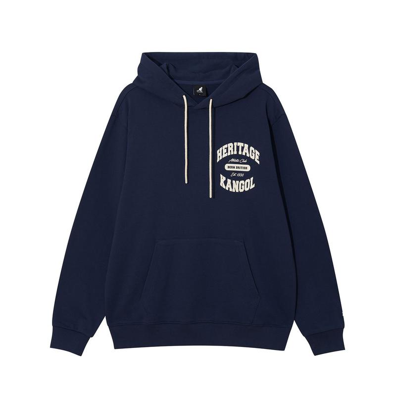バーシティレターロゴフーディー5161ダークブルー
