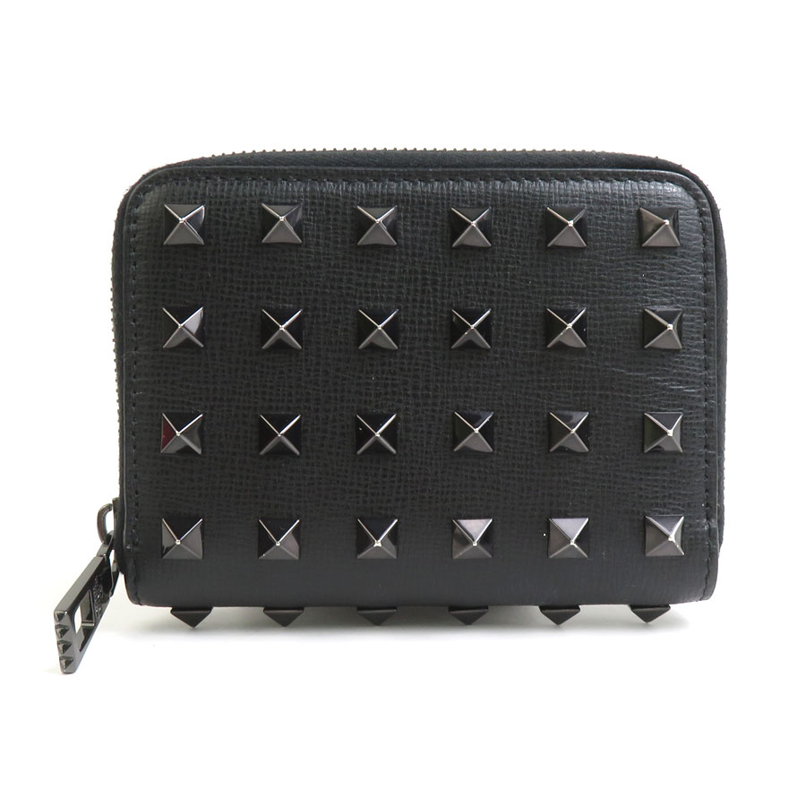 ヴァレンティノ ガラヴァーニ Valentino Garavani コインケース ショルダーウォレット レザー ブラック ユニセックス 55870i 26,650円