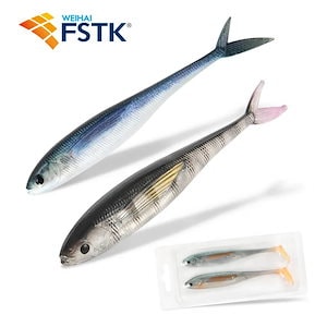Fstk-パドルテールの形をしたソフトシリコンミノールアー,バスや淡水釣りに最適な人工餌,2023,9.4または12.5cm