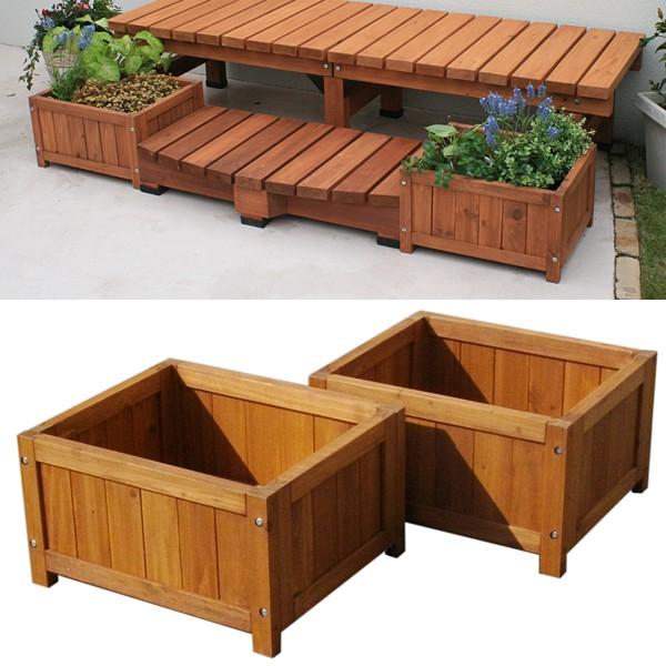 木製プランター プランターカバー 鉢 植木鉢 プランター 木製 庭 ベランダ マンション おしゃれ 屋外