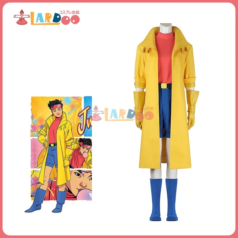【工場直販 品質保証】 X-MEN97 エックスメンきゅうじゅうなな ジュビリー Jubilee/ジュビレーション・李 コスチューム コスプレ衣装/靴
