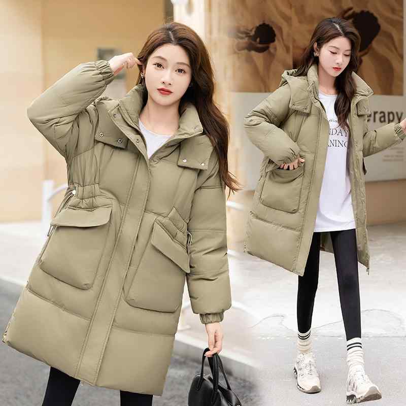 秋服 レディース ファッション オシャレ カワイイ シンプル 大人カワイイ 大きいサイズ 冬 コットンコート ミドル丈 ダウン スリム 暖かい 厚手