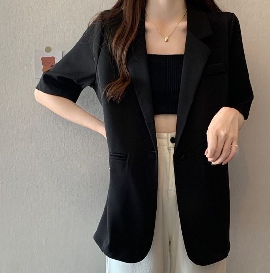 夏服 tシャツ 半袖 レディース トップス夏用新作スーツジャケット