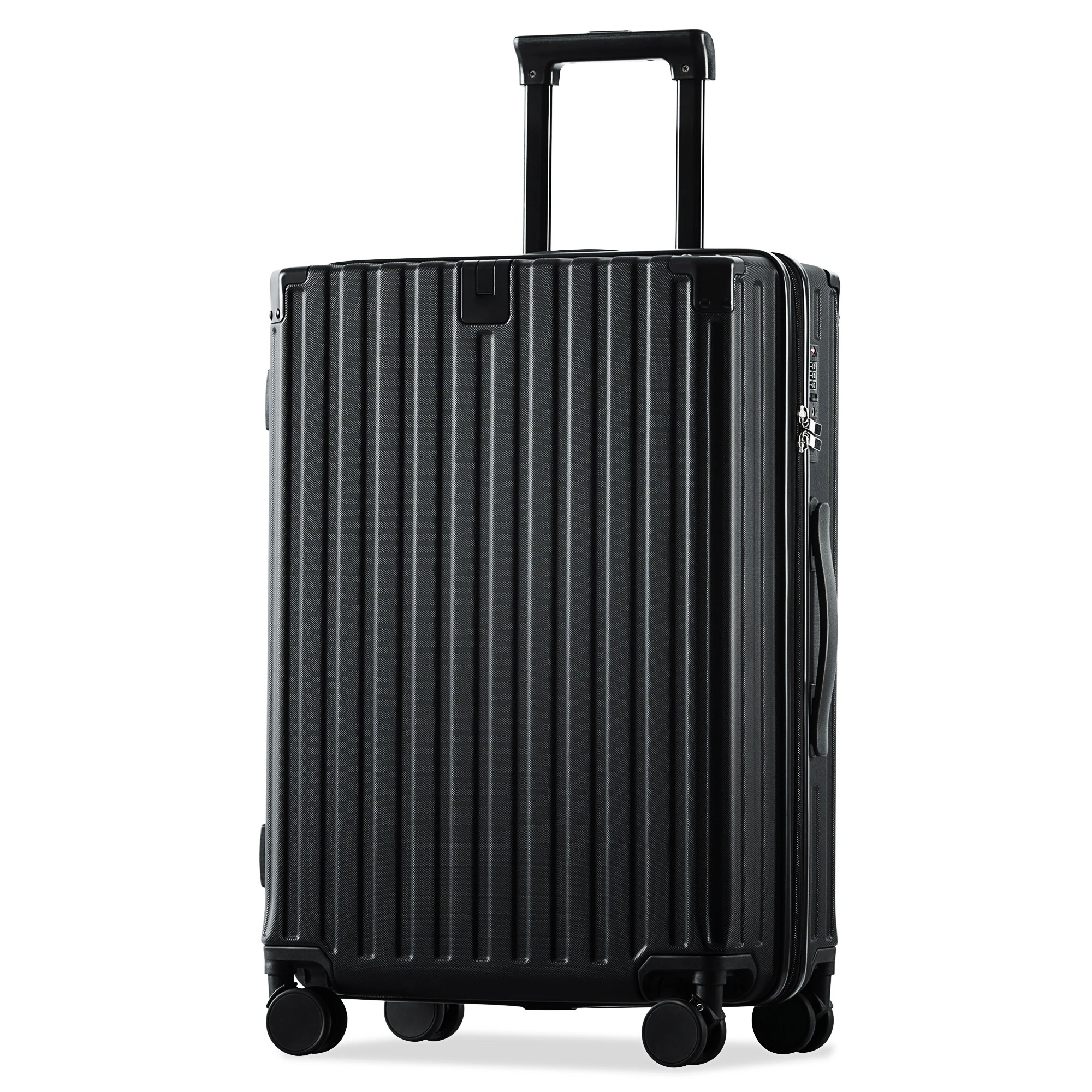 【2点購入で150OFF】品質良い!店舗お勧め! スーツケース Lサイズ キャリーケース キャリーバッグ Lサイズ ストッパー付き アルミコーナーパッド 7日~14日 大容量超軽量 軽い おしゃれ か