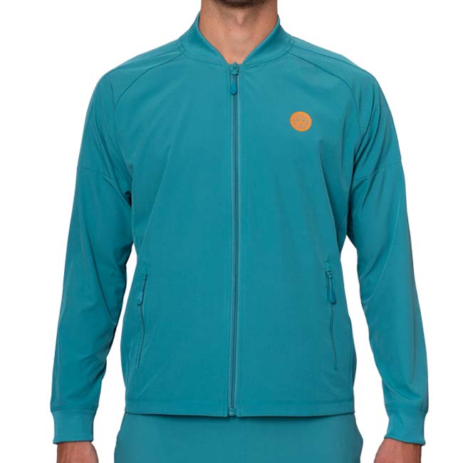 海外サイズ BIDI BADU(ビディバドゥ) 2025 SP メンズ MELBOURNE メルボルン 全豪オープン プリント ジャケット M1610011-PTペトロール(24y12mテニス)