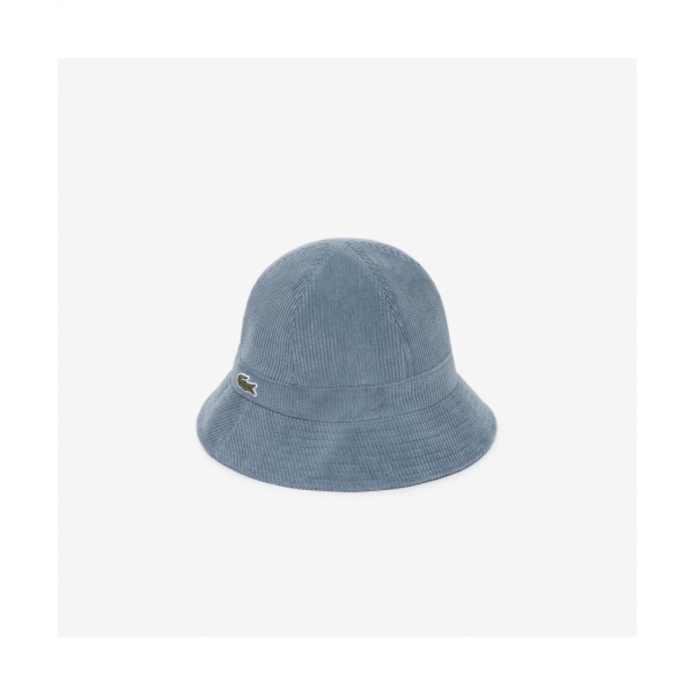 LACOSTE レディースコーデュロイドームバケットハット [ライトブルー]